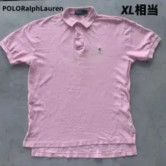 POLORalphLaurenポロラルフローレン　ダメージ加工　ピンクポロシャツ