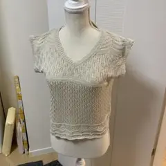＊GRL＊グレイル　可愛いカギ編みベスト＊