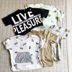 ☆ 120 男児 半袖 Tシャツ 5枚 まとめ売り BREEZE トムとジェリー