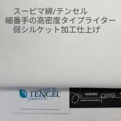 超長綿スーピマ/ソフト風合いテンセル・細番高密度タイプライター・オフホワイト2m