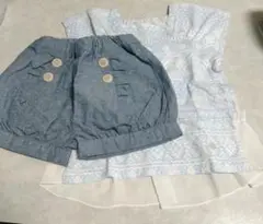 【新品未使用品】ビケットクラブ Tシャツ90cm パンツ80cmのセット