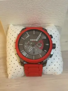 DIESEL クロノグラフ レッド 時計