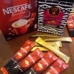 フォーションインスタントコーヒー 5本ネスレカフェラテ5本　即日発送します。