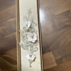 ホワイトフラワーバレッタ