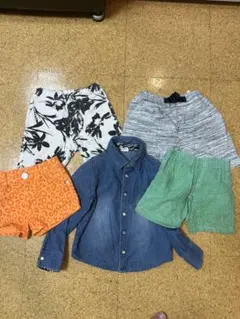 ANAP 西松屋エコパーク キッズショートパンツ4点シャツ1枚　5点セット100