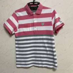 【Lyle&Scott】ライルアンドスコット　半袖ゴルフシャツ　Sゴルフボーダー