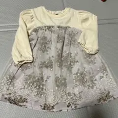 しまむら　juo 90cm 長袖ワンピース