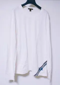 ルイヴィトン 長袖カットソー ロゴ刺繍 白 XXL