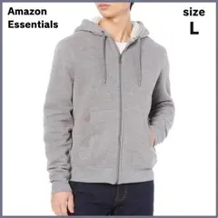 新品タグ付き✨ Amazon Essentials パーカー シェルパ裏地 L
