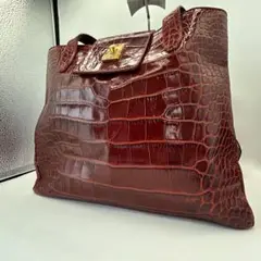 FRANCESCO ROGANI クロコダイル革 レザー 本革 ショルダーバッグ