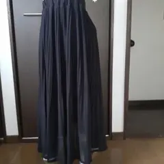 超ギリギリお値下げ、黒のプリーツロングスカート