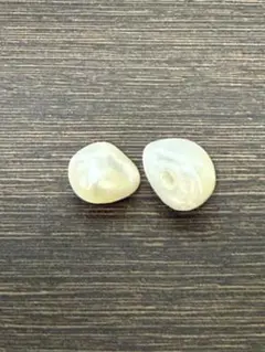 【未使用】ピアス キャッチ バロック淡水パール 1ペア