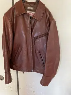沢　STEWART SCETTROレザー シングルライダースジャケット L 沢様専用 STEWART SCETTROレザー シングルライダースジャケット L