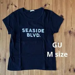 GU SEASIDE BLVD. ブラック Tシャツ 黒 Mサイズ