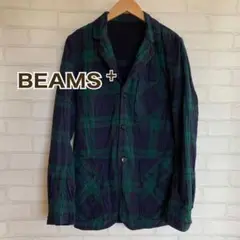 BEAMS +ビームスプラス リバーシブルジャケット コットン リネン混