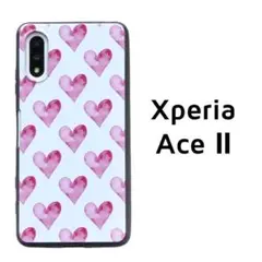 Xperia Ace Ⅱ レッド ハート カバー