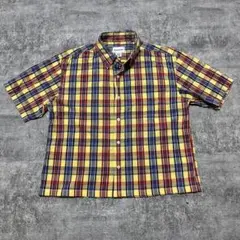 OLD 短丈　ショート丈　チェックシャツ　cityboy 古着　ボックス