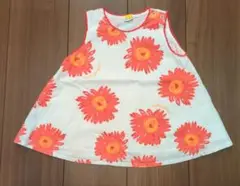花柄タンクトップ 90サイズ コットン100%