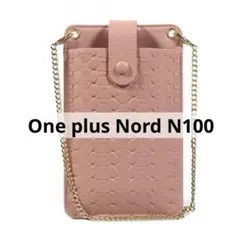 One plus Nord N100 レディース織柄チェーン携帯電話バッグ