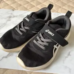 値下げ　asics アシックス　レーザービーム ブラック スニーカー　20cm