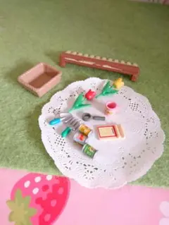 シルバニア　花　パーツ　かご　ラティス　ガーデニング　ガーデン　庭　小物　セット