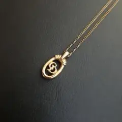 Dior クリスチャンディオール CDロゴ ネックレス ゴールド サークル