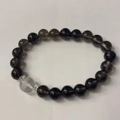 スモーキークォーツ　10mm 四獣四神　白虎　12mm パワーストーン　ブレス