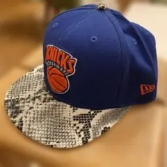NEWERA Knicks CAP スネーク柄 ニックスカラースナップバック