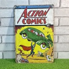 【293番】スーパーマン アメコミ DCコミック ワーナー ヒーロー ブリキ看板