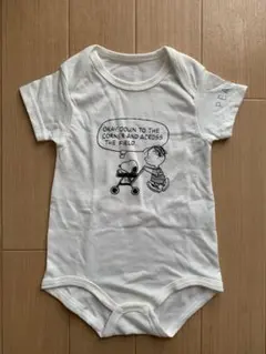 ⭐︎新品⭐︎ スヌーピー プリント 半袖ロンパース 70-80cm