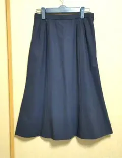 スカート(フレアスカート) 　9号　　　 ブルー　マキシ丈　レリアン　美品‼️