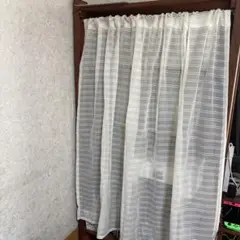41 上品なレース　大きめカフェカーテン