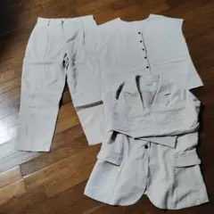 ベージュ セットアップ 3点セット