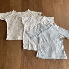 ベビー肌着 3枚セット 綿100% 50-60cm 短肌着