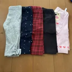 キッズボトムスセット（5点）　裏起毛