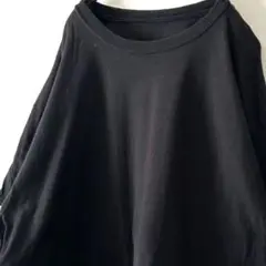 オールドヘインズ Hanes プレーン 無地 Tシャツ XL ブラック 黒古着