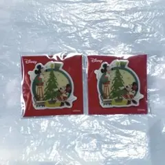 Disney クリスマス ピンバッジ ミッキー　ミニー　ディズニー　特典