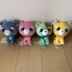 お茶猫　マスコットぬいぐるみ　4種　コンプ　セット　サクラ　ラン　ミン　ソー