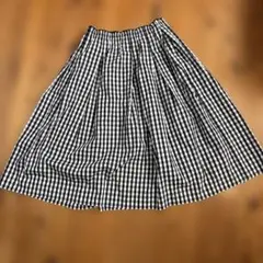 FOXEYNEWYORK フレアースカート　ギンガムチェック