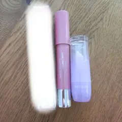 REVLON バームステイン 080 ピンク系とクリスタルリップ