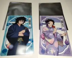 鬼滅の刃✕ナムコ 特典 クリアシート 冨岡義勇＆胡蝶しのぶ２枚セット匿名配送