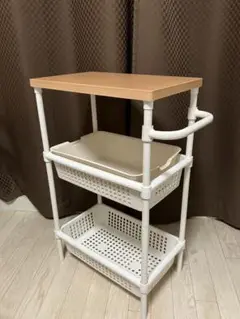 【即購入可】木製天板ワゴン