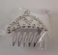 Cinderella Chance シルバー ティアラ型ヘアクリップ