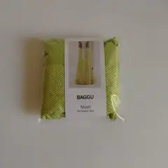 【新品未使用】BAGGU／Standard／メッシュ／ライム