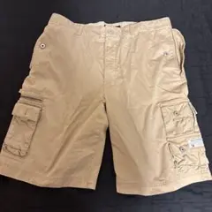 HILFIGER ベージュ カーゴショートパンツ