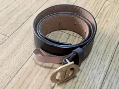 Dロゴ付きレザーベルト
