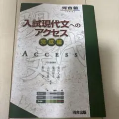 入試現代文へのアクセス 完成編