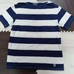 ORCIVAL ネイビー/ホワイトストライプ Tシャツ サイズ5
