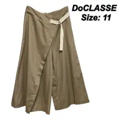 DoCLASSE ドゥクラッセ　ワイドパンツ　ベージュ　L ウエストベルト