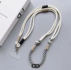 スマホショルダーストラップ　白
